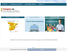 Tablet Screenshot of colegios.es